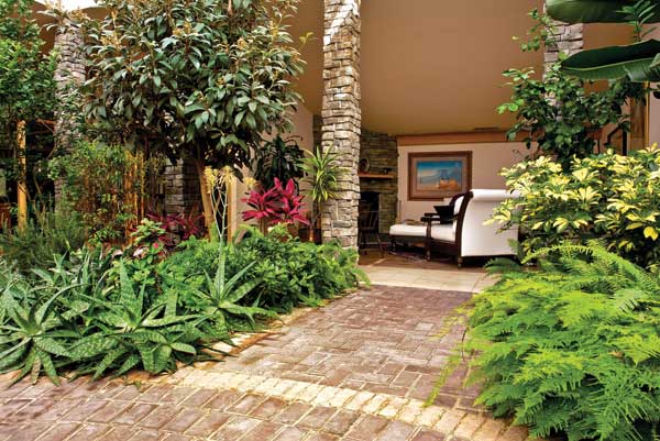 The atrium in each Garden Atriums home seamlessly connects with all the other rooms.